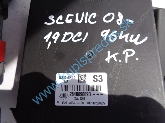 poistková skrinka na renault scénic III 1?9dci, 284B69009R